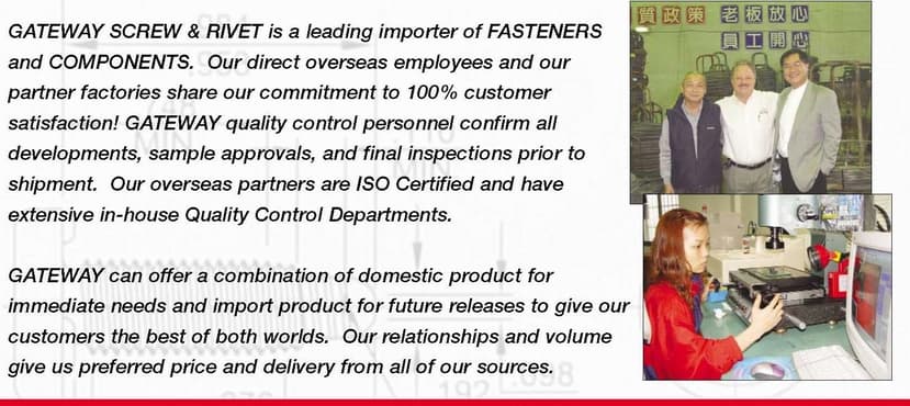 Gateway overseas import operations and partner factory quality control